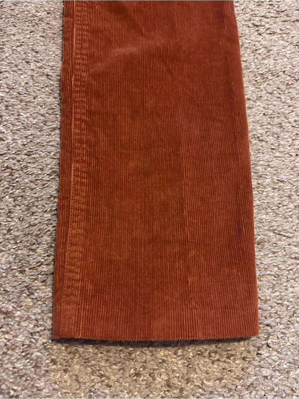 J. McLaughlin Burnt Orange Corduroy Pants Women’s Size 8 Fall Academia Preppy - Picture 9 of 15